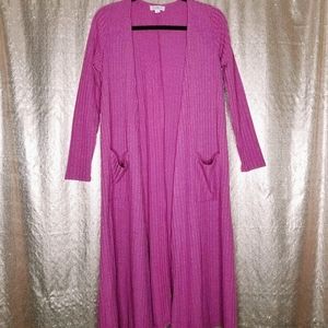 LuLaRoe BNWOT S Sarah duster cardigan - raspberry
